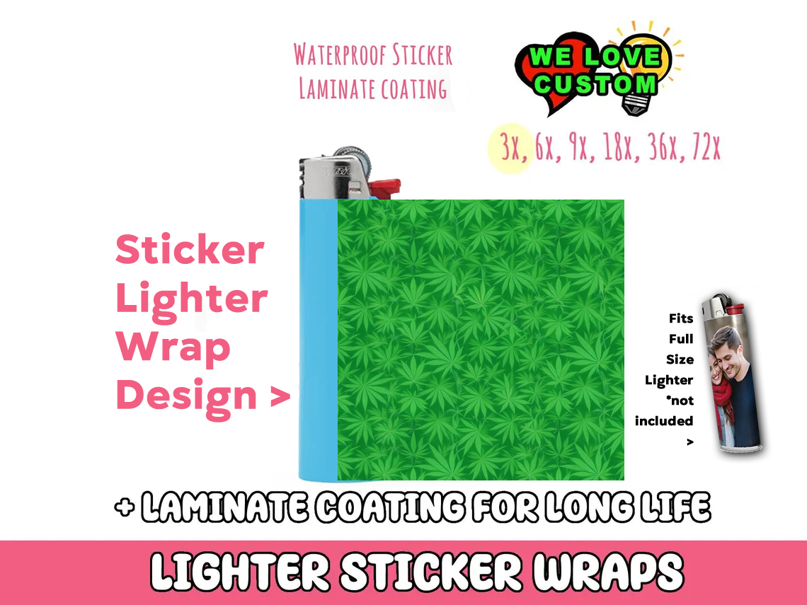 Lighter Wrap Sticker Design Lighter Wraps  Your Custom Photo or Text